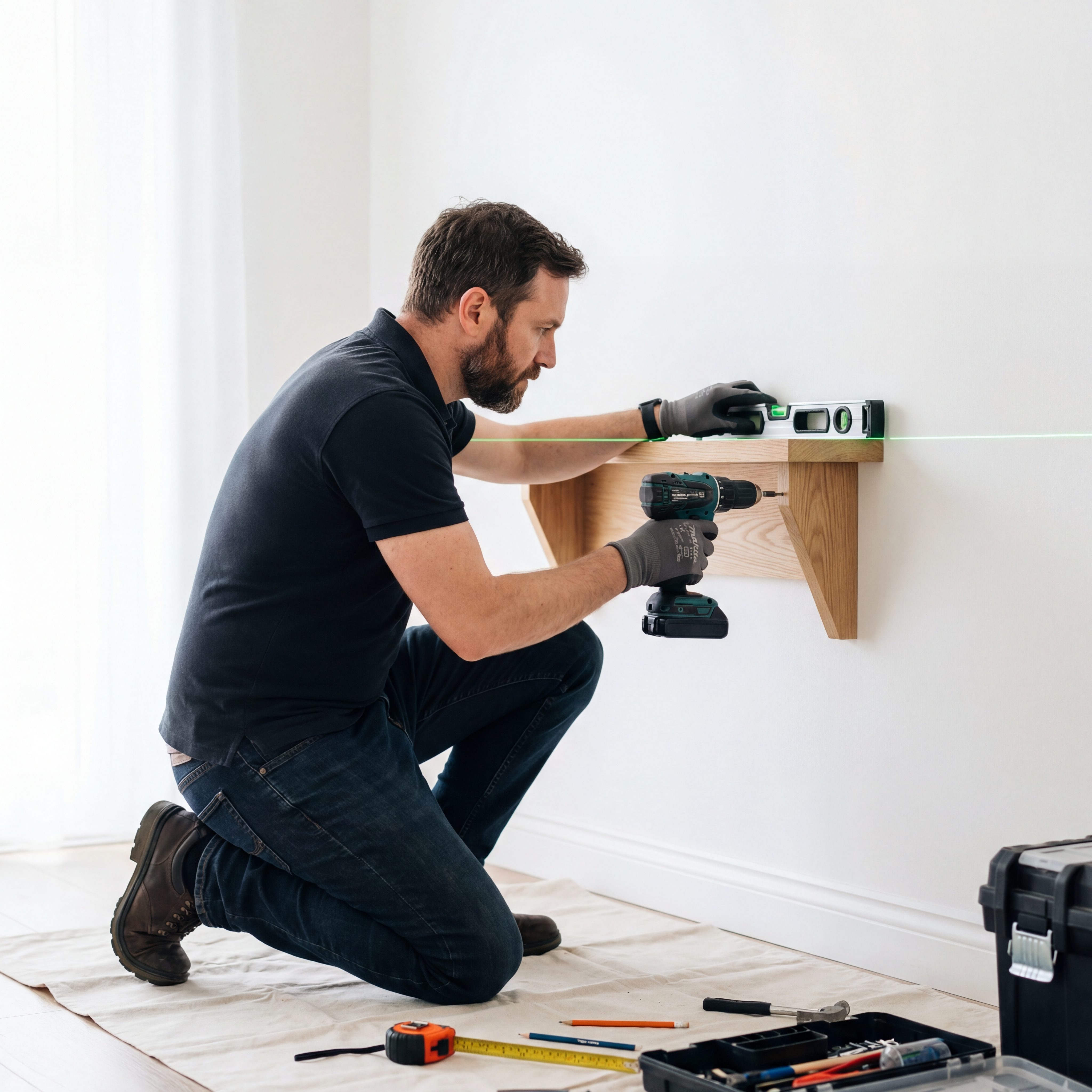 Shelf / Mirror / Curtain Installation